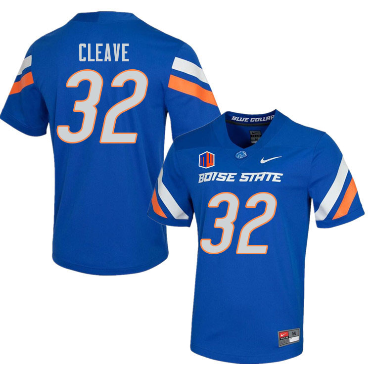 Men-Youth #32 Bryce Cleave Boise State Broncos College Football Jerseys Stitched-Royal